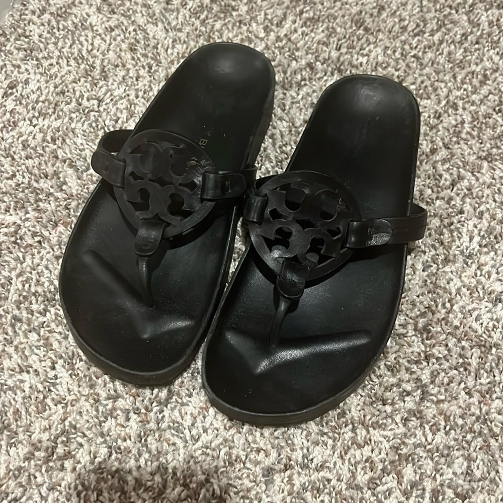 Black Tory Burch Cloud Sandals